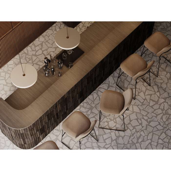 Стул барный niels, рогожка, темно-коричневый Bergenson Bjorn FH-NLS-BCH-PL-DBR