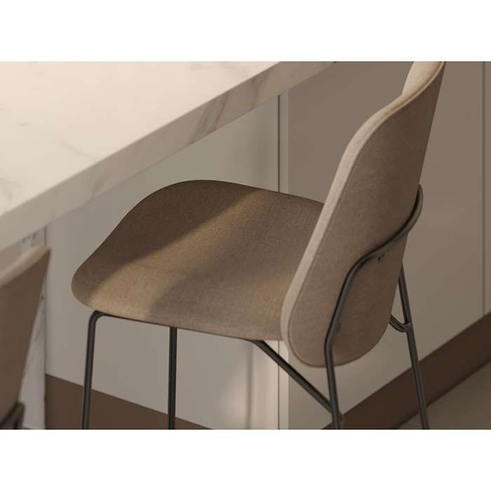 Стул барный niels, рогожка, темно-коричневый Bergenson Bjorn FH-NLS-BCH-PL-DBR