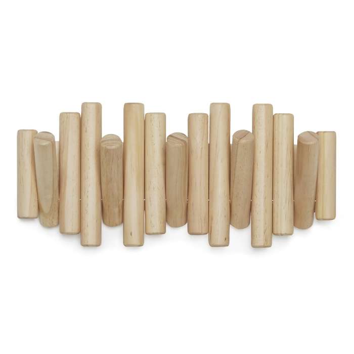 Вешалка настенная picket, 5 крючков, натуральное дерево UMBRA 1011471-390