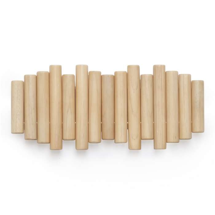 Вешалка настенная picket, 5 крючков, натуральное дерево UMBRA 1011471-390