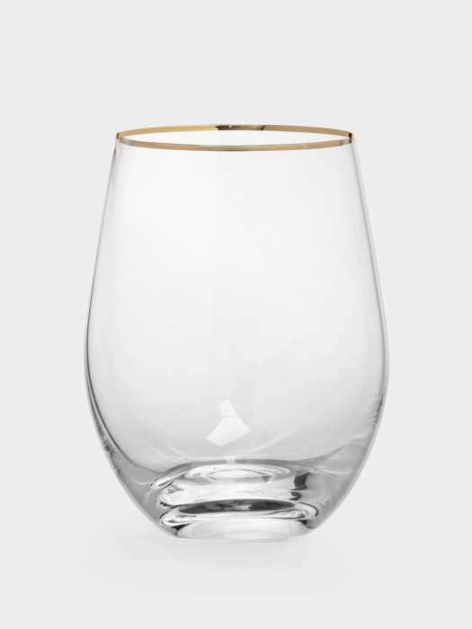 Стакан, 500 мл, 2 шт, стекло, золотистый кант, Ravello ANNA LAFARG ANLAF-EOTU08