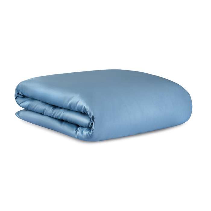 Комплект постельного белья из премиального сатина джинсово-синего цвета из коллекции essential, 150х Tkano TK25-DC0003