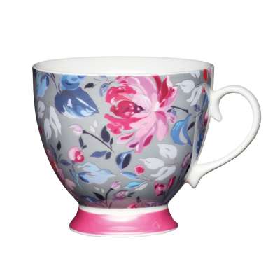 Kitchen Craft Чашка Grey Floral Footed Kitchen Craft KCMFTD14