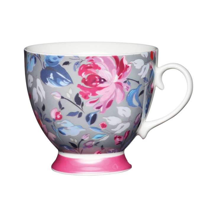 Kitchen Craft Чашка Grey Floral Footed Kitchen Craft KCMFTD14