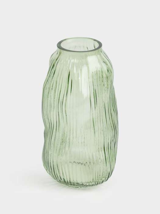 Ваза для цветов 30 см, стекло Р, зеленая, Creek ANNA LAFARG ANLAF-SGR455