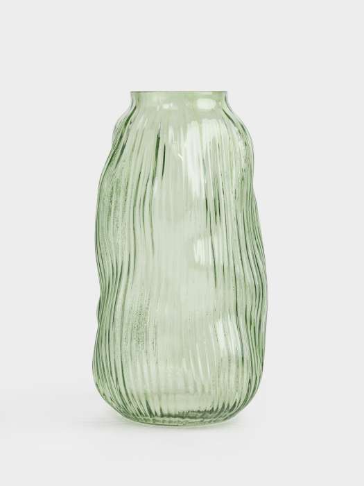 Ваза для цветов 30 см, стекло Р, зеленая, Creek ANNA LAFARG ANLAF-SGR455