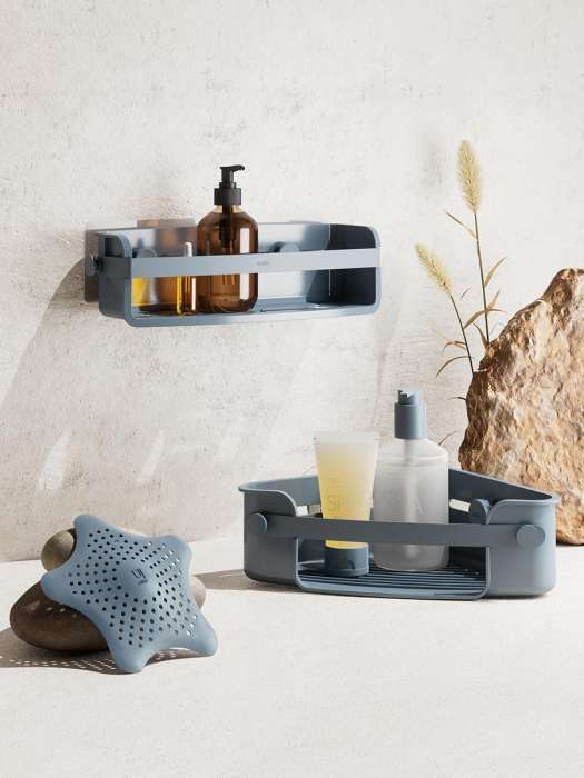 Органайзер для душа flex adhesive, голубой UMBRA 1021300-1050