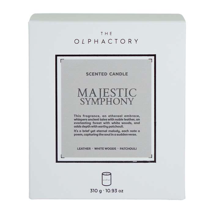 Свеча ароматическая the olphactory, white insignia, majestic symphony, 60 ч Ambientair VV060MSWTO