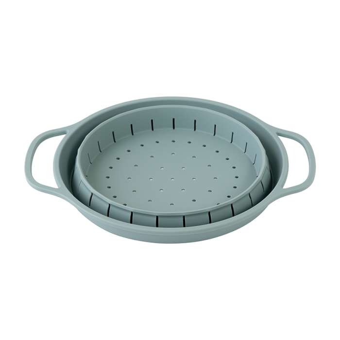 Дуршлаг складной силиконовый smart helper, D25,5 см, шалфей Smart Solutions SS0000425