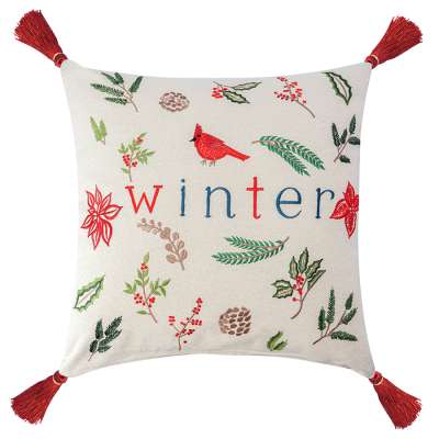 Подушка декоративная Зимняя песня из коллекции new year essentiall, 45x45см Tkano TK26-CU0017
