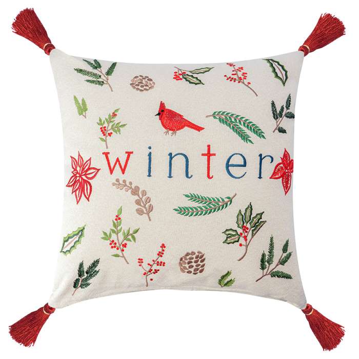 Подушка декоративная Зимняя песня из коллекции new year essentiall, 45x45см Tkano TK26-CU0017