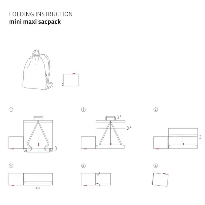 Рюкзак складной Mini maxi sacpack mixed dots REISENTHEL AU7051