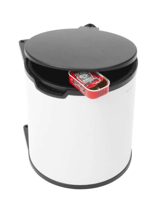 Ведро для мусора (15л) встраиваемое Белый