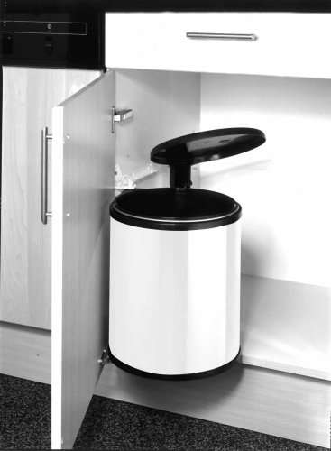 Ведро для мусора (15л) встраиваемое Белый