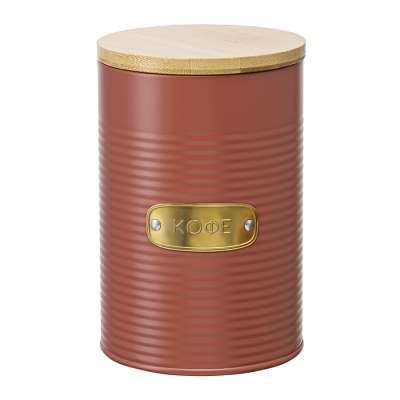 Банка для хранения кофе irmel, 1,3 л, терракота Smart Solutions SS0000180