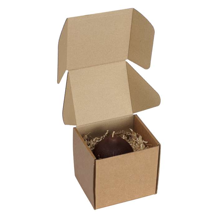 Свеча декоративная коричневого цвета из коллекции edge, 10,5 см Tkano TK24-CND0018