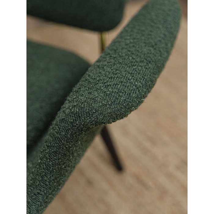 Лаунж-кресло hilde, букле, темно-зеленое Bergenson Bjorn BB0000495