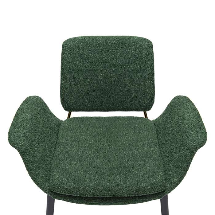 Лаунж-кресло hilde, букле, темно-зеленое Bergenson Bjorn BB0000495