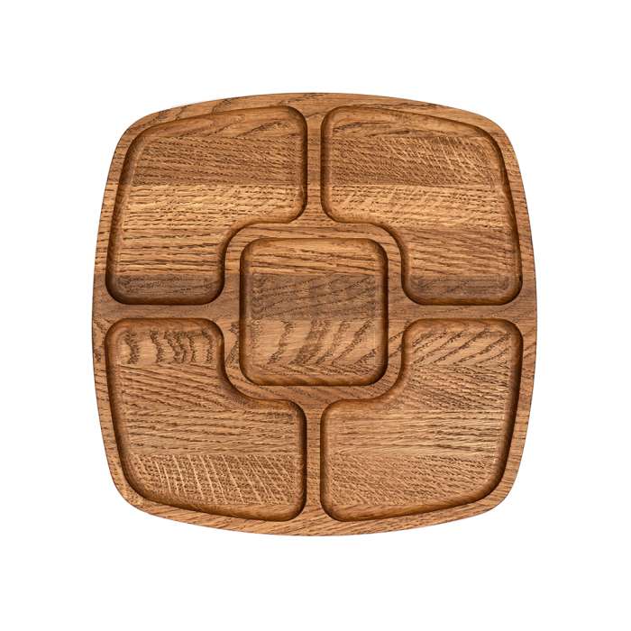 Менажница дубовая квадратная 27х27 UNECA ДРВ-02/1