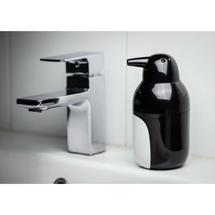 Диспенсер для мыла penguin, черно-белый QUALY QL10351-BK-WH