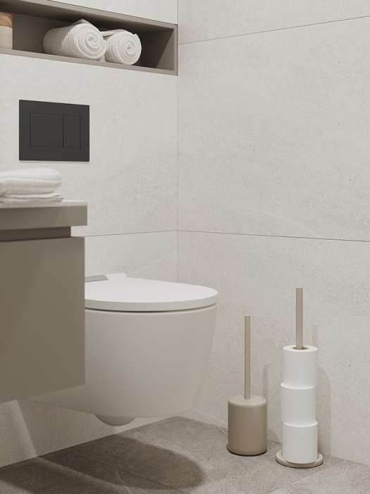 Держатель для туалетной бумаги slim, светло-серый Bergenson Bjorn Bath BB0000937