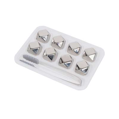 Набор охлаждающих многоугольников (кубики (8шт.), щипцы для льда) HomeFeel HJ-IC15