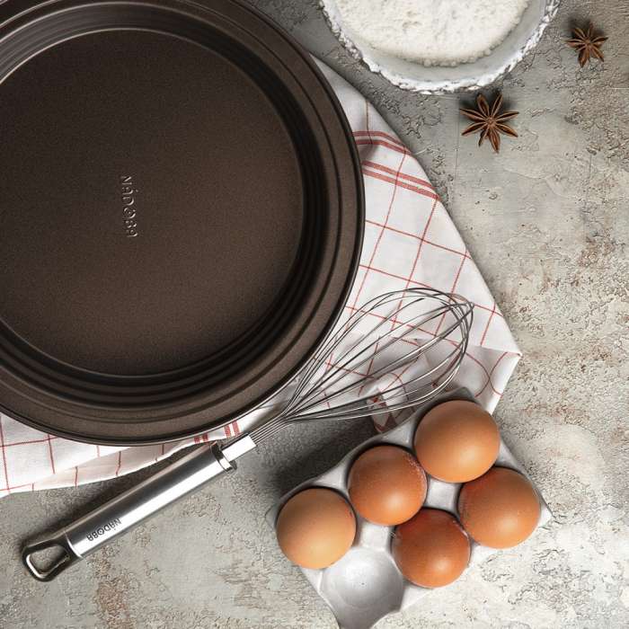 Форма круглая для пирога/пиццы, стальная, антипригарная, 34х2,8 см, NADOBA, серия LIBA 761118