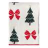 Плед из хлопка с новогодним рисунком christmas bows из коллекции new year essential, 130x180 см Tkano TK25-TH0003