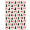 Плед из хлопка с новогодним рисунком christmas bows из коллекции new year essential, 130x180 см Tkano TK25-TH0003