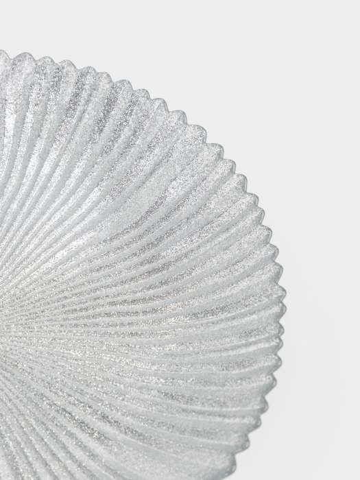 Тарелка закусочная, 21 см, стекло, серебристая, Avila ANNA LAFARG ANLAF-2136-1909038