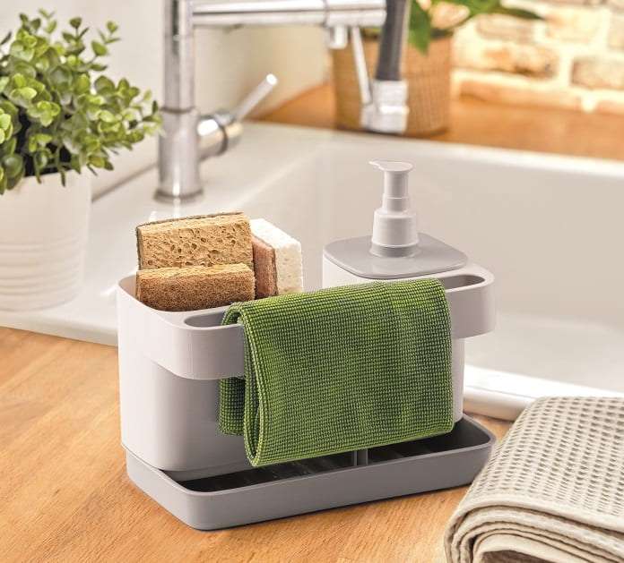 Органайзер для раковины с дозатором для мыла SNIPS 21х12х18 см, пластик