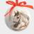 Игрушка елочная, 7 см, пенопласт, шар, Конь и снеговик, New year ANNA LAFARG ANLAF-XSR0938