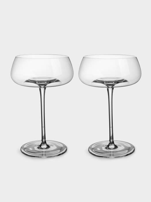 Бокал-креманка для шампанского, 270 мл, 2 шт, кристальное стекло, Opera ANNA LAFARG ANLAF-SH-01