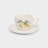 Пара чайная, 1 перс, 2 пр, 200 мл, фарфор P, белая, Лимоны, Lemon branch ANNA LAFARG ANLAF-CHCM-230525-5