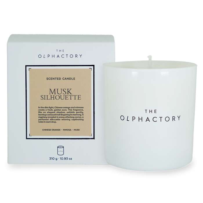 Свеча ароматическая the olphactory, white insignia, musk silhouette, 60 ч Ambientair VV060MHWTO