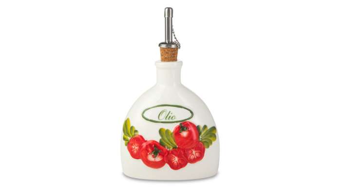 Бутылка для масла Томаты 27 см, керамика EDELWEISS EDW-1022