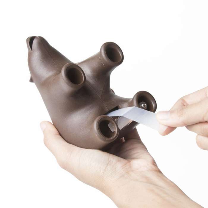 Диспенсер для скотча teddy bear, коричневый QUALY QL10208-BN