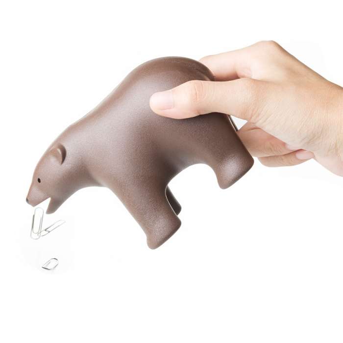 Диспенсер для скотча teddy bear, коричневый QUALY QL10208-BN