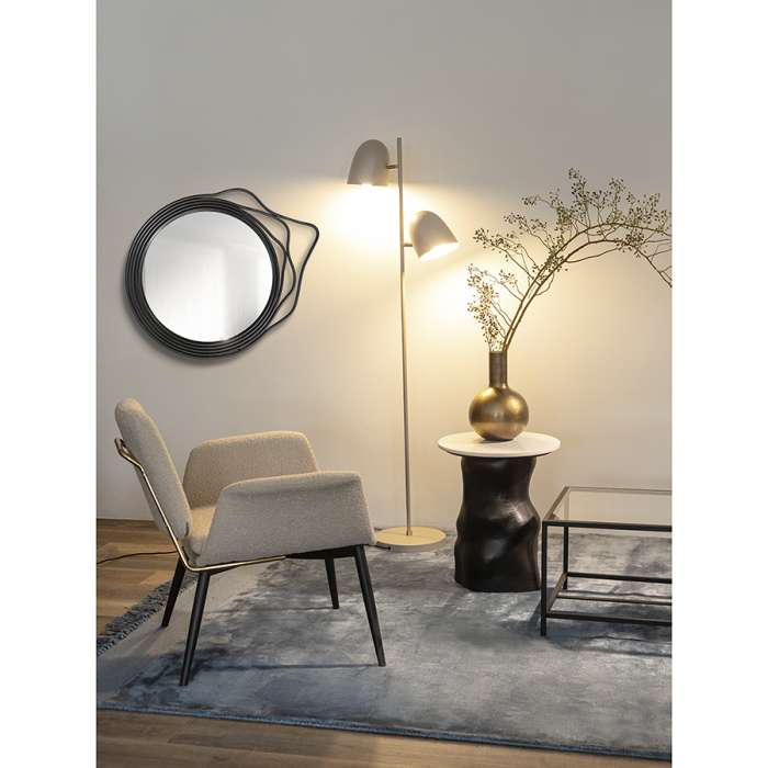 Лаунж-кресло hilde, букле, серо-бежевое Bergenson Bjorn BB0000494