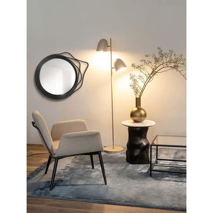 Лаунж-кресло hilde, букле, серо-бежевое Bergenson Bjorn BB0000494