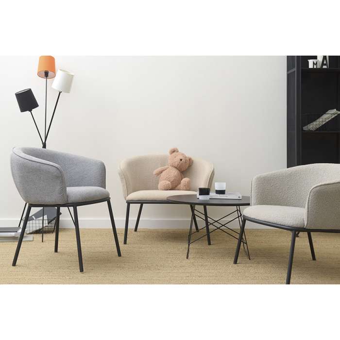 Лаунж-кресло paal, букле, бежевое Bergenson Bjorn FH-PL-LARMCH-PL-BG