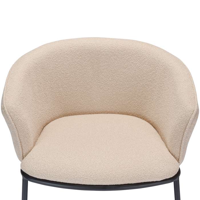 Лаунж-кресло paal, букле, бежевое Bergenson Bjorn FH-PL-LARMCH-PL-BG