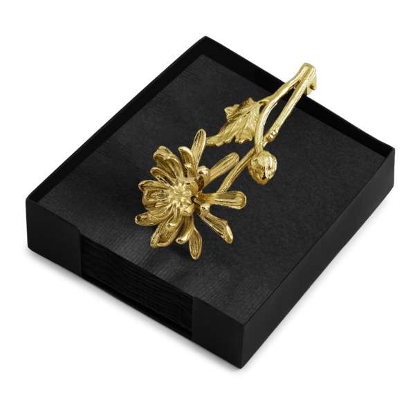 Салфетница Michael Aram Георгин 13,5х13,5 см, сталь нержавеющая