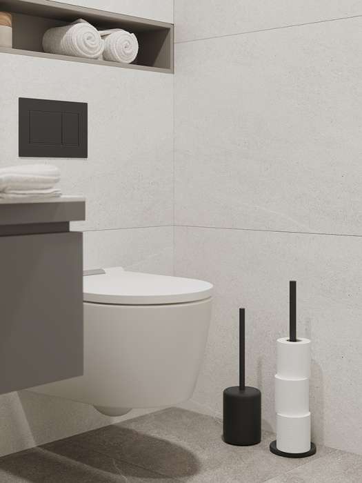 Держатель для туалетной бумаги slim, черный Bergenson Bjorn Bath BB0000943
