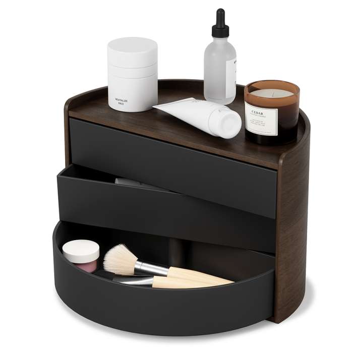 Шкатулка moona, черная/орех UMBRA 1014748-048