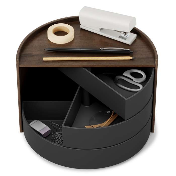 Шкатулка moona, черная/орех UMBRA 1014748-048