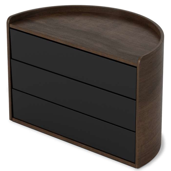Шкатулка moona, черная/орех UMBRA 1014748-048