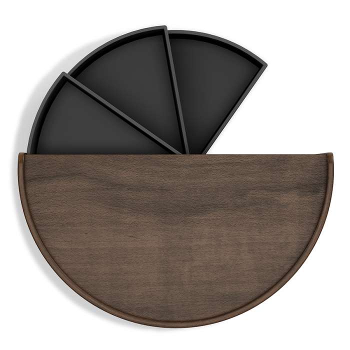 Шкатулка moona, черная/орех UMBRA 1014748-048