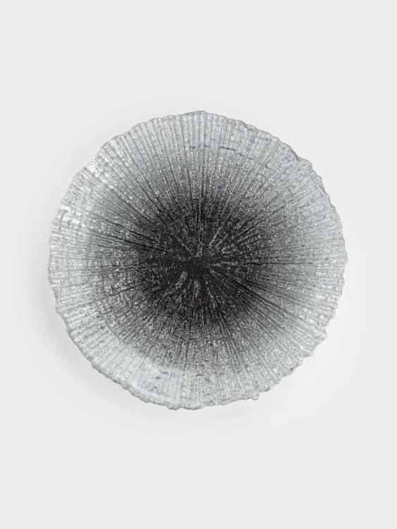 Тарелка закусочная, 21 см, стекло, серебристо-серая, Avila ANNA LAFARG ANLAF-5648-1909038