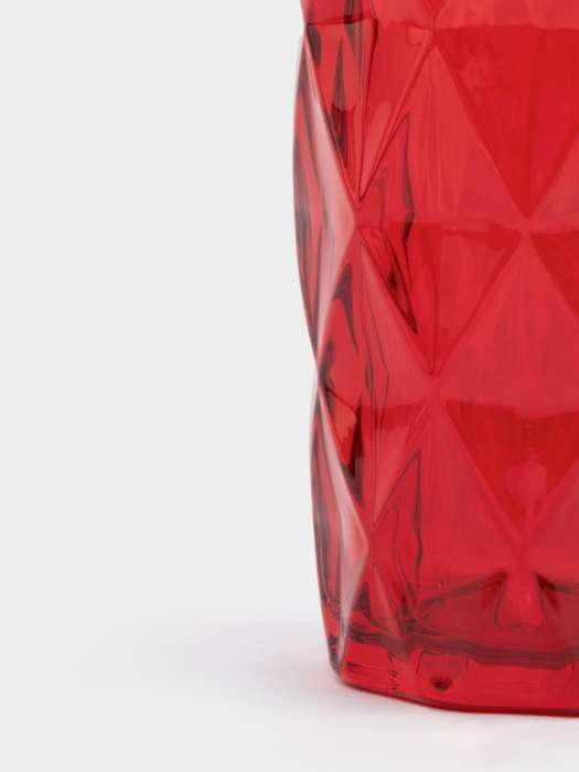 Стакан, 12 см, 340 мл, стекло Р, красный, Diamond color ANNA LAFARG ANLAF-GCW791